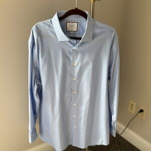 Charles Tyrwhitt‎ Blue Dress Shirt Classic Long-Sleeve 18/36